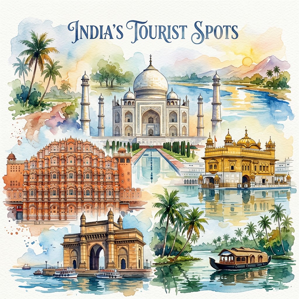 India, The Enchanted Country- Essay by Pragna #Gandhi India's topurists spots