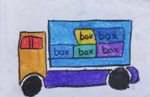 Toy truck - Easy drawing for kids 
