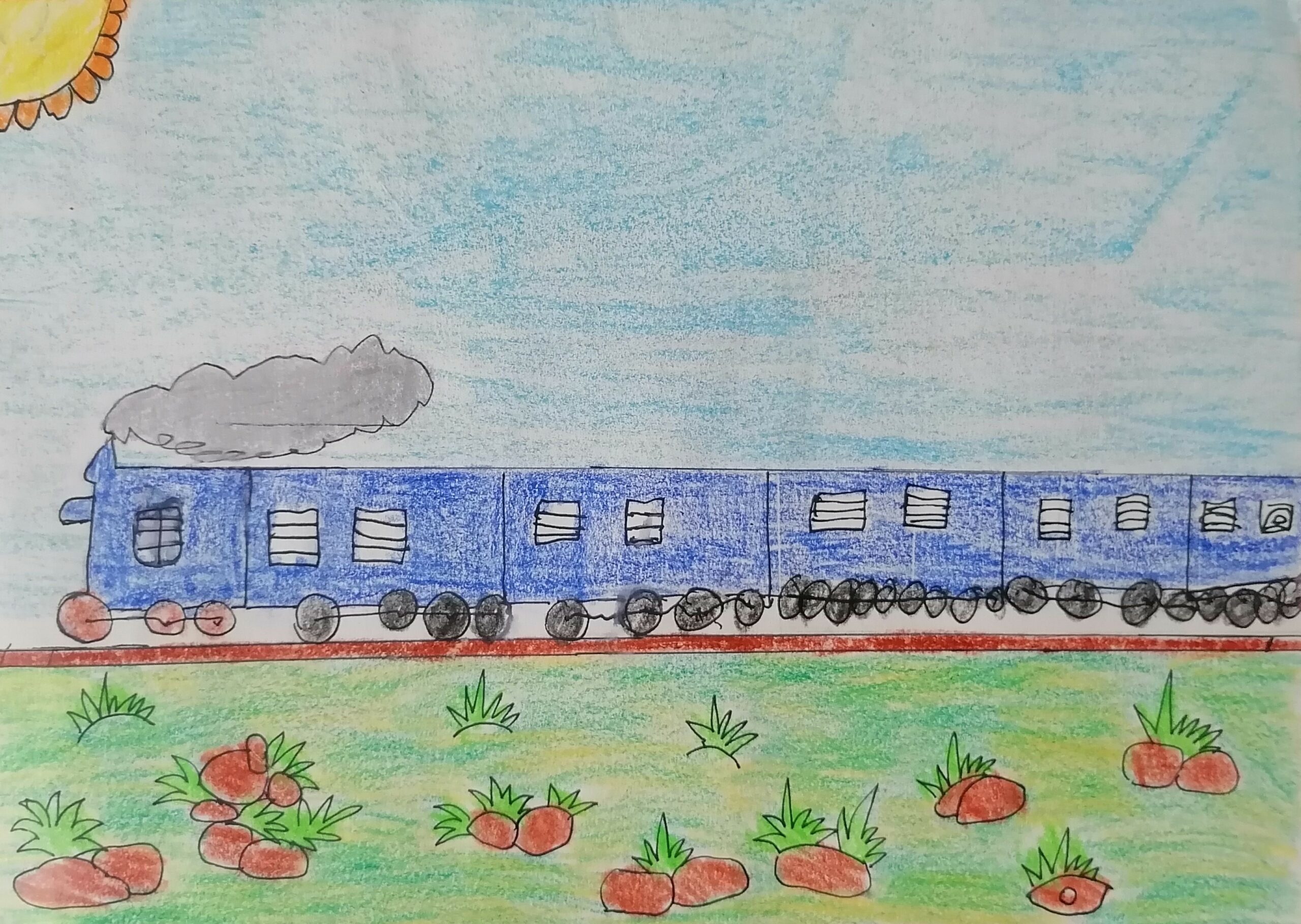 Drawing for kids - Transport and Scenery