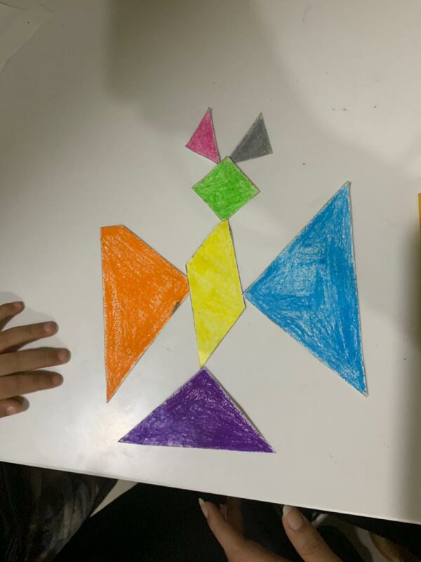 Butterfly Tangram activities with Sara for kids with Sara by Bookosmia
