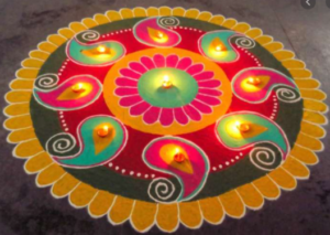 Festivals with Sara Diwali Rangoli Bookosmia