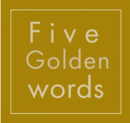 Poem read with sara five golden words Bookosmia