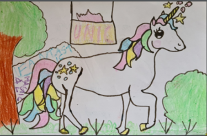 Read with Sara unicorn story for kids by kids Bookosmia