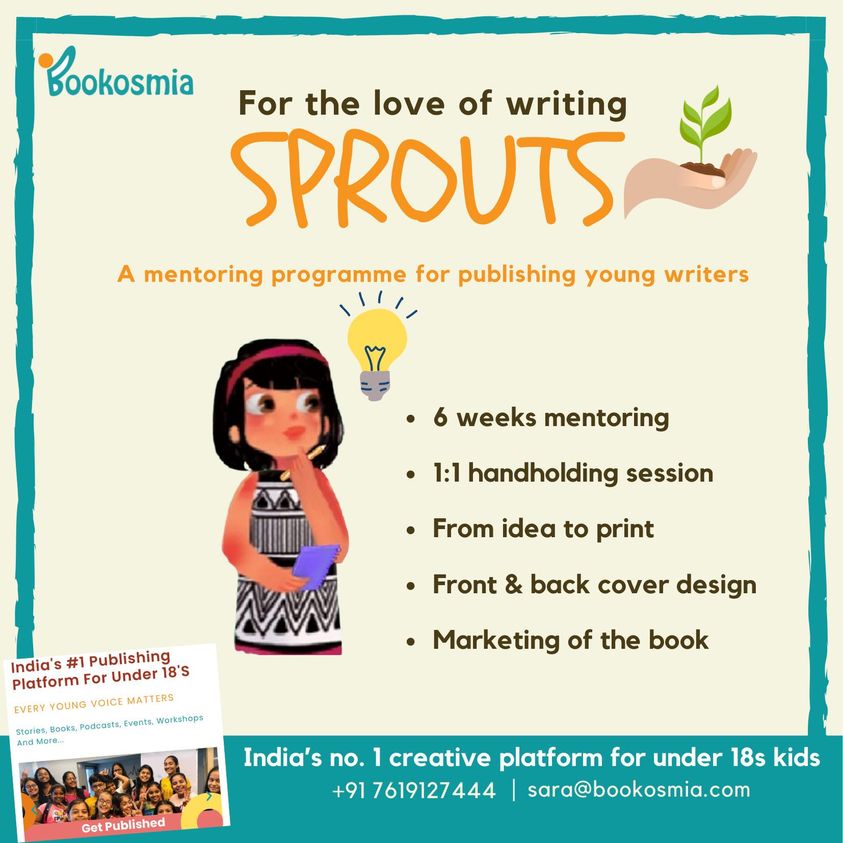 publishing of young authors sprouts Bookosmia