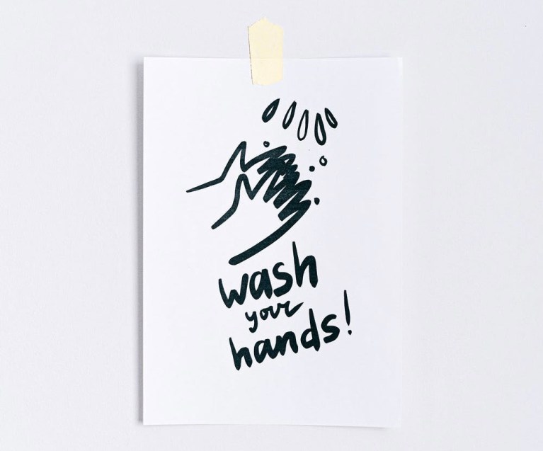 wash hands corona virus poem