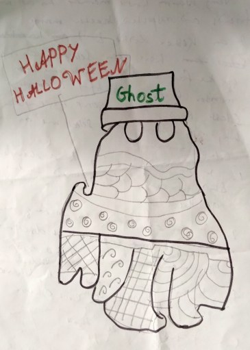 halloween ghost art kids