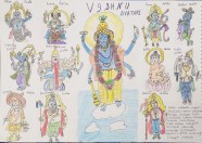 Lord Vishnu s Avatars Art By Yashnashree 9 Bangalore