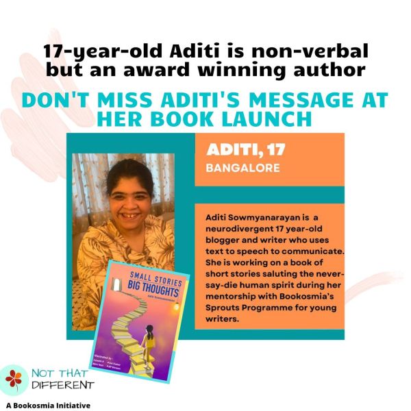 Message from award winning author Aditi on the autism spectrum