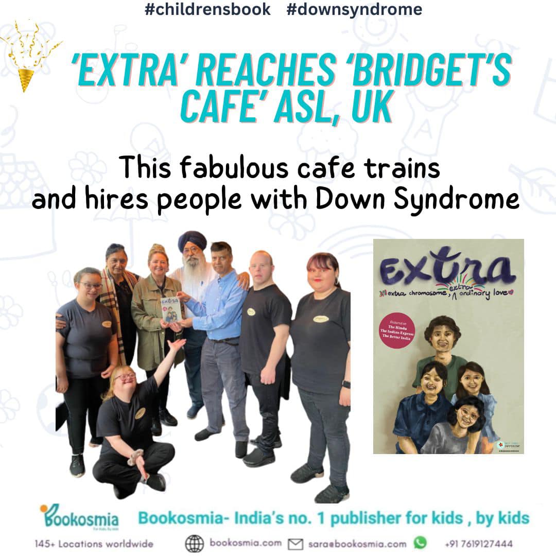 Extra childrens book down syndrome at bridgets cafe UK