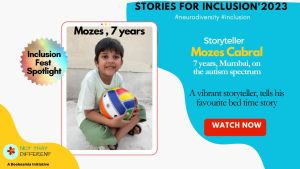 Inclusion Fest spotlight 7 year old Mozes with autism for storytelling