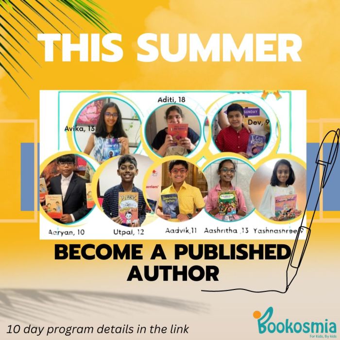 Young authors Get Book Published Bookosmia