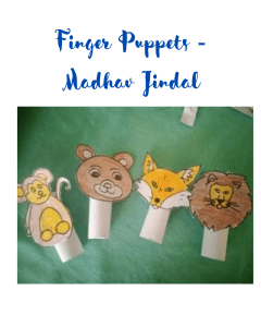 DIY : Making finger puppets I Art By Madhav, 8, Hapur