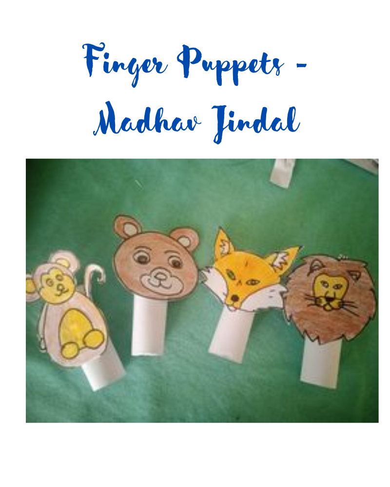 DIY : Making finger puppets I Art By Madhav, 8, Hapur