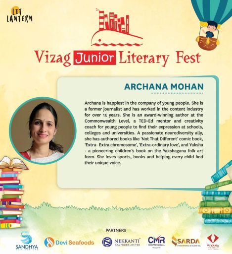 Archana MOhan Bookosmia at Vizag Lit Fest
