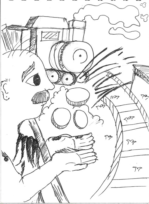 The Railway and The Beggar I Poem By Nandana,12,Chennai