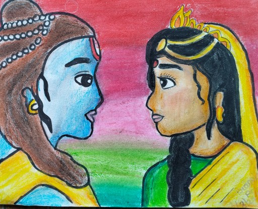 Krishna Art I By Pranavi,12,Kalimpung