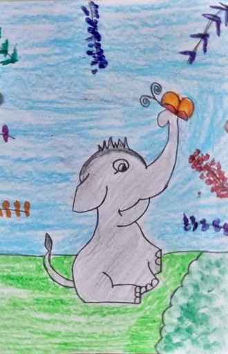 The Elephant and his friends I Story by Keshav,11,Navi Mumbai