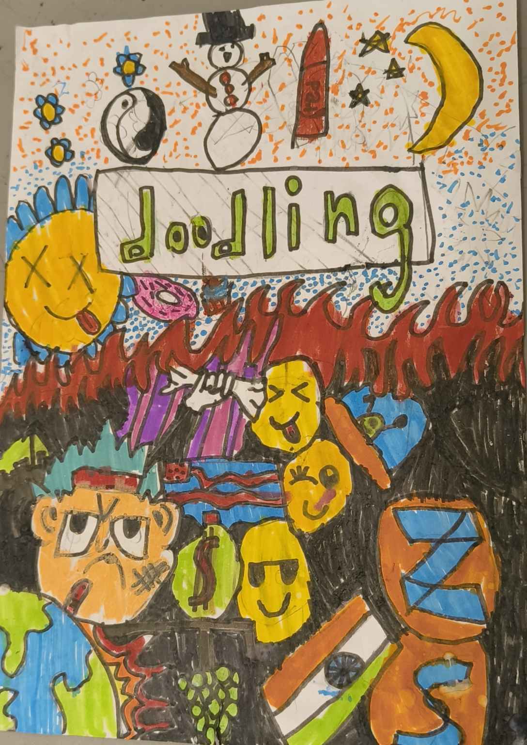 Doodling I Art By Agastya, 7, Sydney