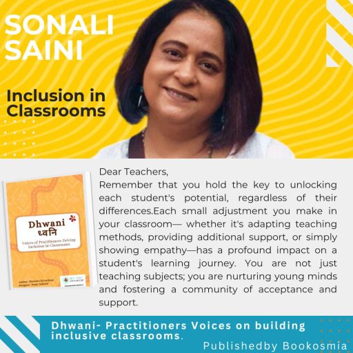 Sonali Saini on Dhwani Inclusive Classrooms Bookosmia