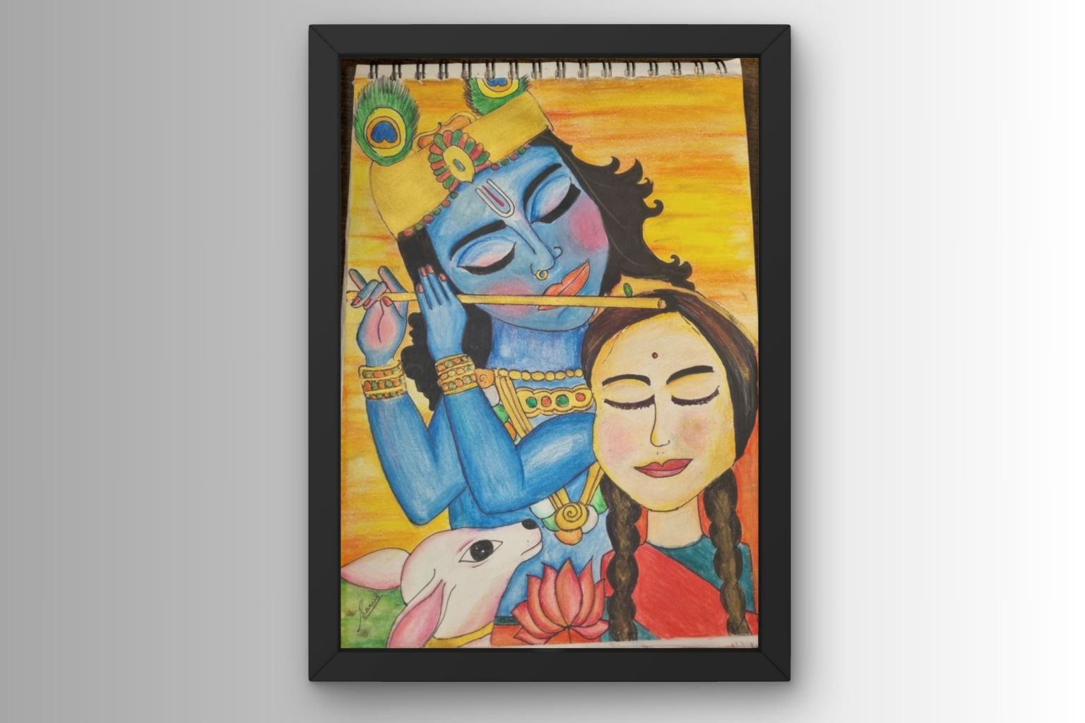 Radha Krishna I Art by Sanvi, 12, Bangalore