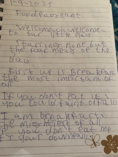 Food pageant I Poem By Kriti, 7, Bangalore