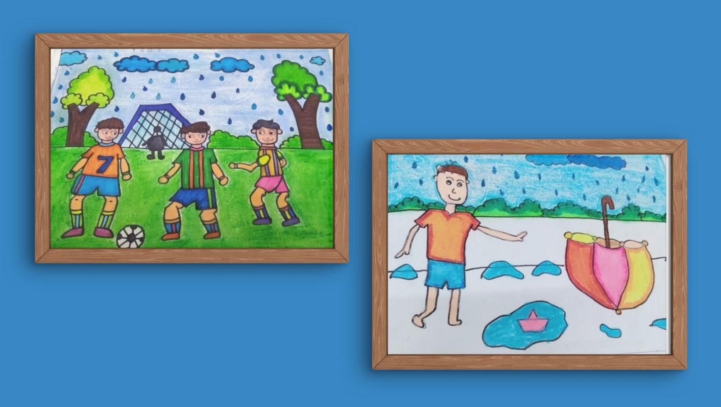 Enjoy The Rain I Art By Keshav, 12, Mumbai