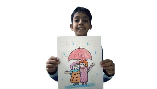 Enjoy The Rain I Art By Keshav, 12, Mumbai