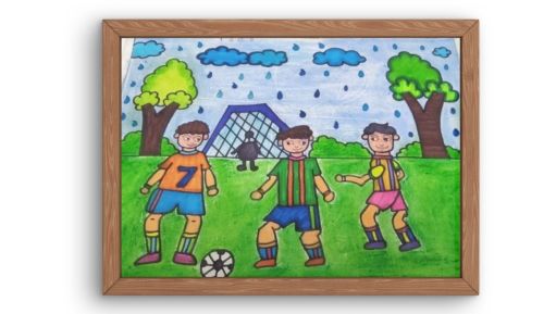 Enjoy The Rain I Art By Keshav, 12, Mumbai