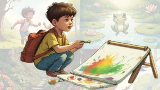 My Green Crayon I Poem By Shrihan, 7, Kolkata