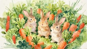The Naughty Rabbits and the Carrot Trick I Story By Vihaan