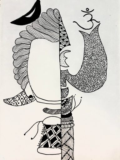 Maha Shivratri Doodle I Art By Saanvi