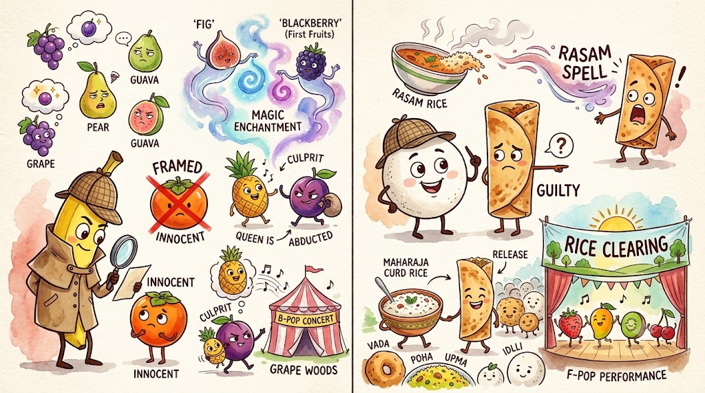 The Kidnapped Fruit and The Abducted Breakfast Food I Story By Kriti