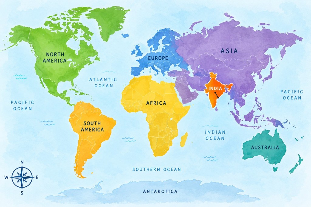 Letter to Mother Earth I Essay By Parth World Map India
